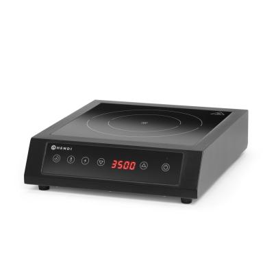 Indukční vařič 3500 D XL, HENDI, Černá, 230V/3500W, 355x400x(H)100mm | 239957